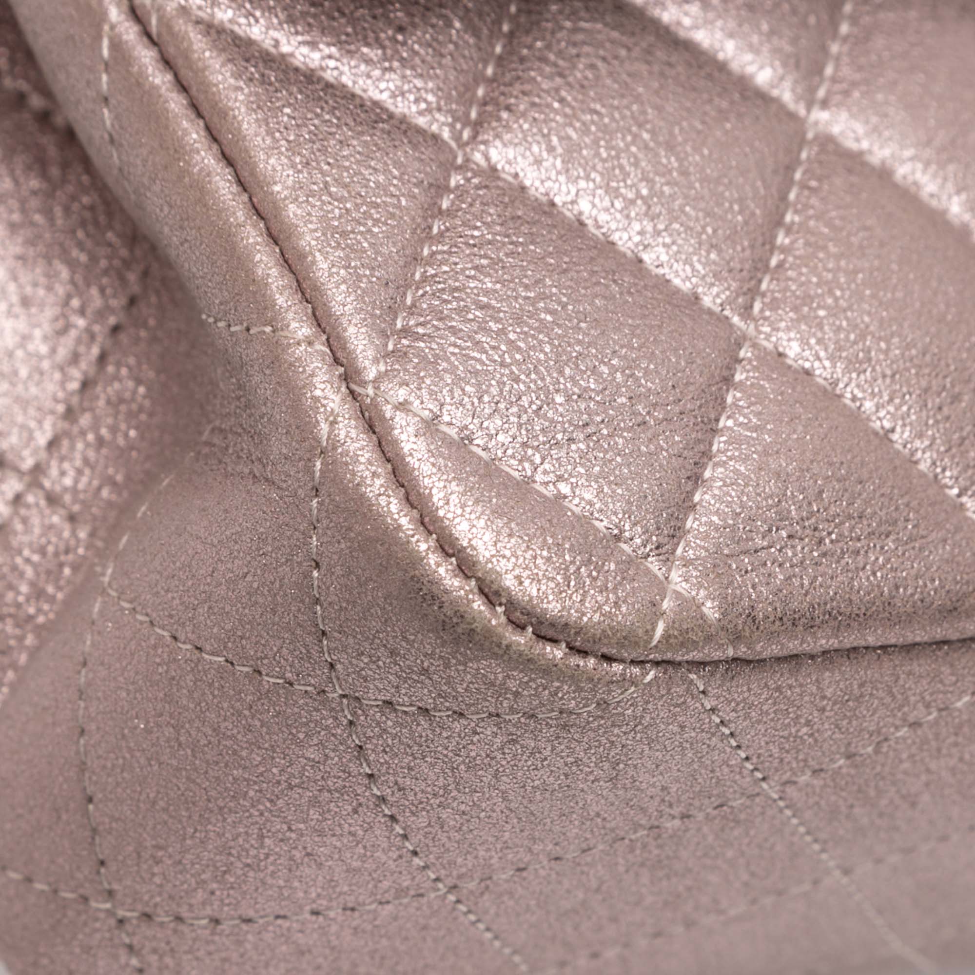 Medium Classic Iridescent Lambskin Double Flap - Image 12