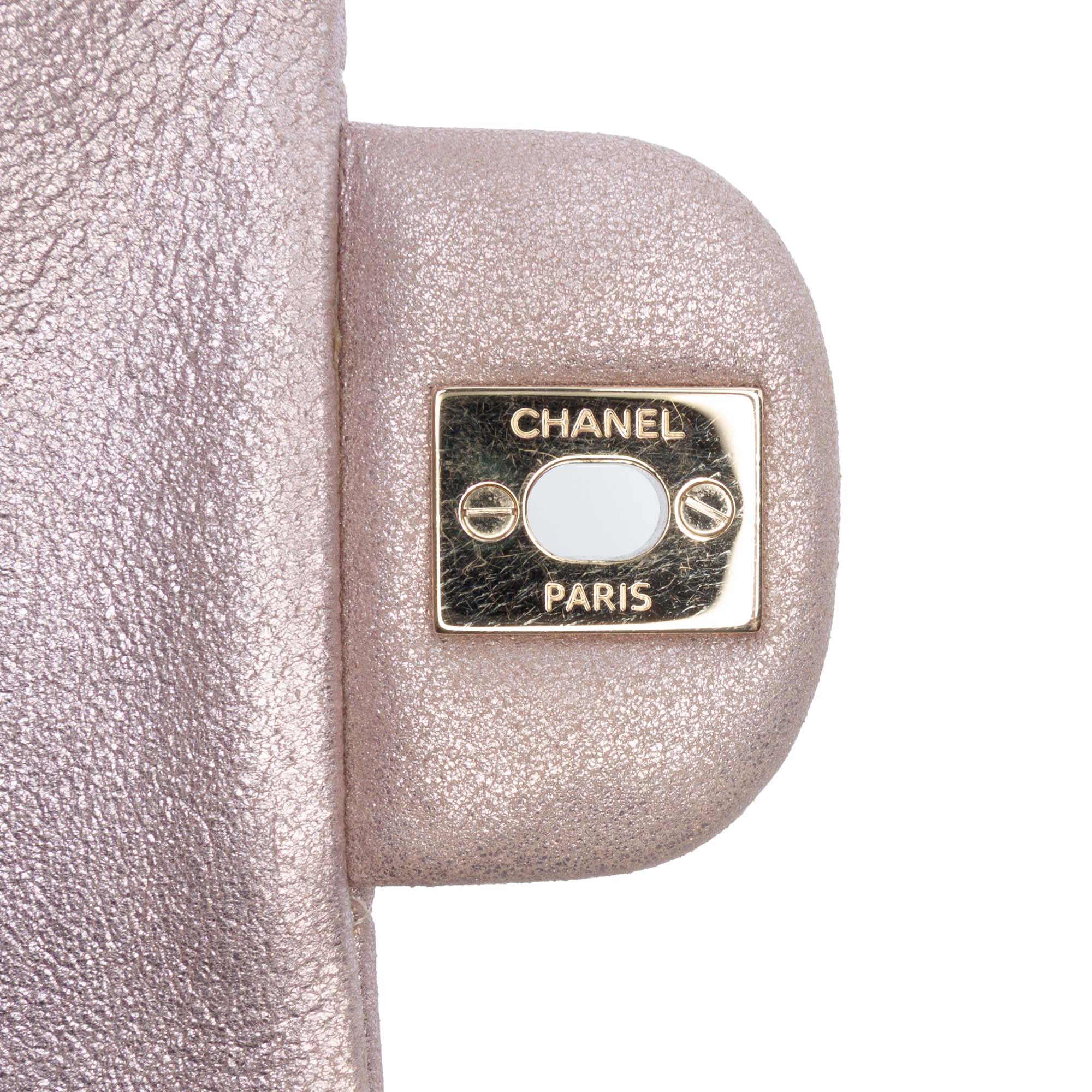 Medium Classic Iridescent Lambskin Double Flap - Image 13