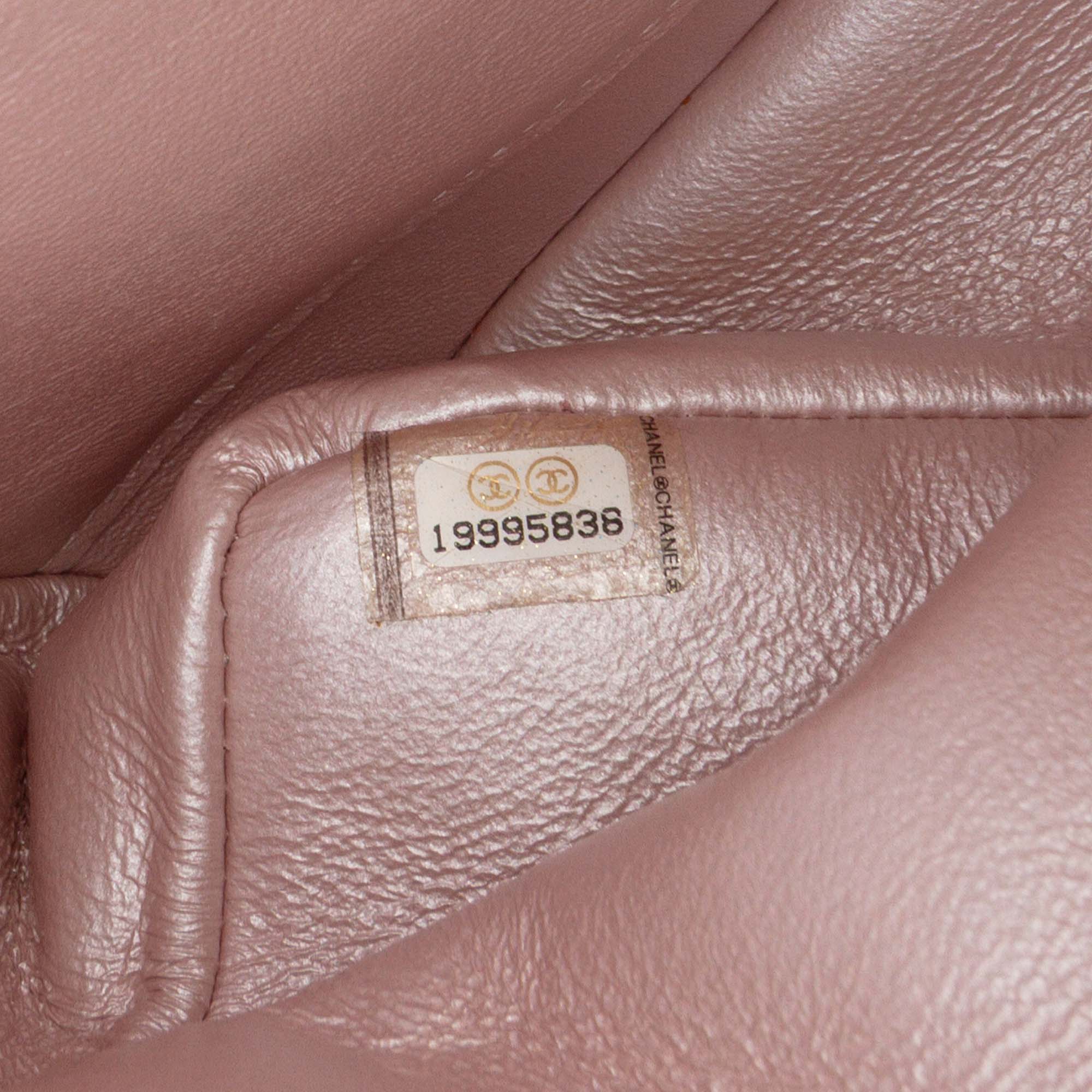 Medium Classic Iridescent Lambskin Double Flap - Image 6