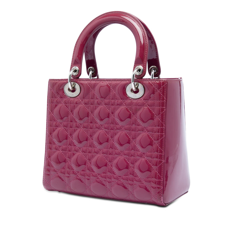 Medium Patent Cannage Lady Dior - Image 2