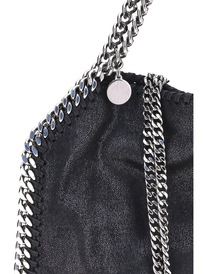 Stella Mccartney Falabella Mini Shoulder Bag — Black Polyester