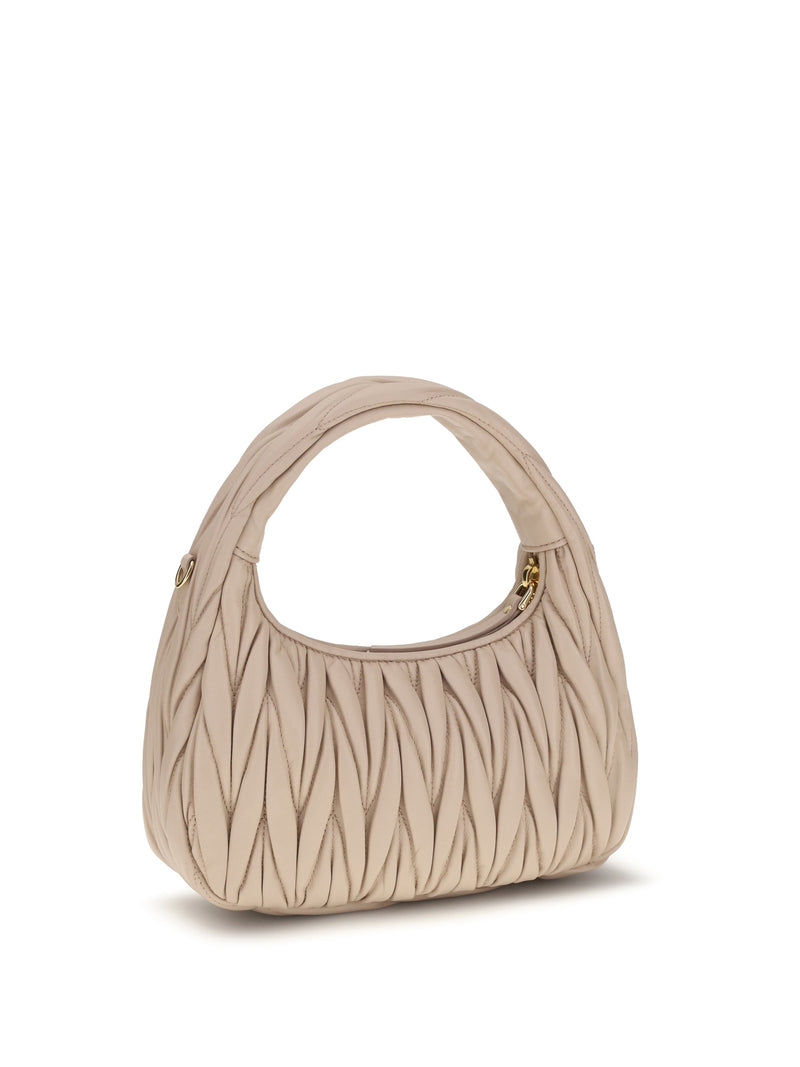 Miu Miu Wander Hobo Bag — Beige Calf Leather