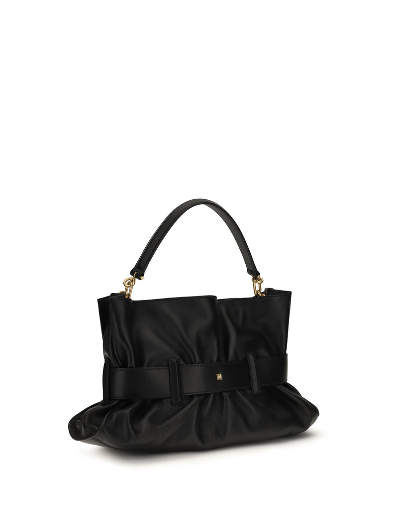 Balmain Anthem Shoulder Bag — Black Calf Leather