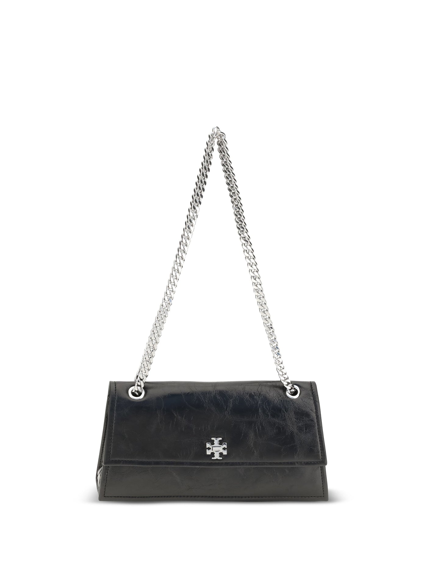 Tory Burch Kira Shoulder Bag — Black Suede
