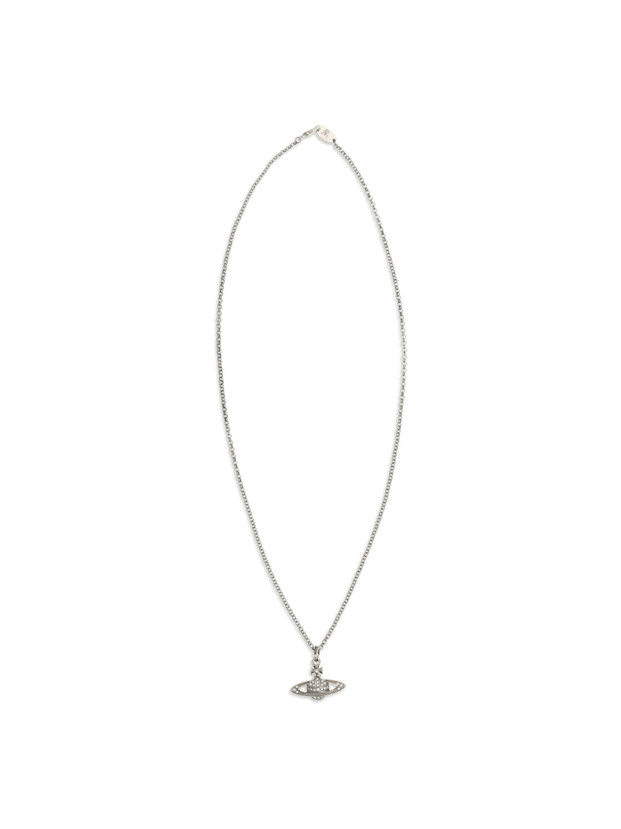 Vivienne Westwood Orb Mini Necklace — Silver Brass Necklaces