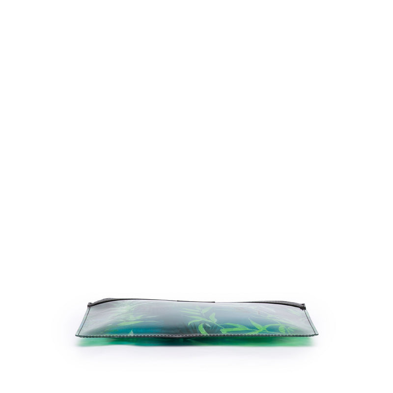 PVC Jungle Print Zipped Clutch - Image 3