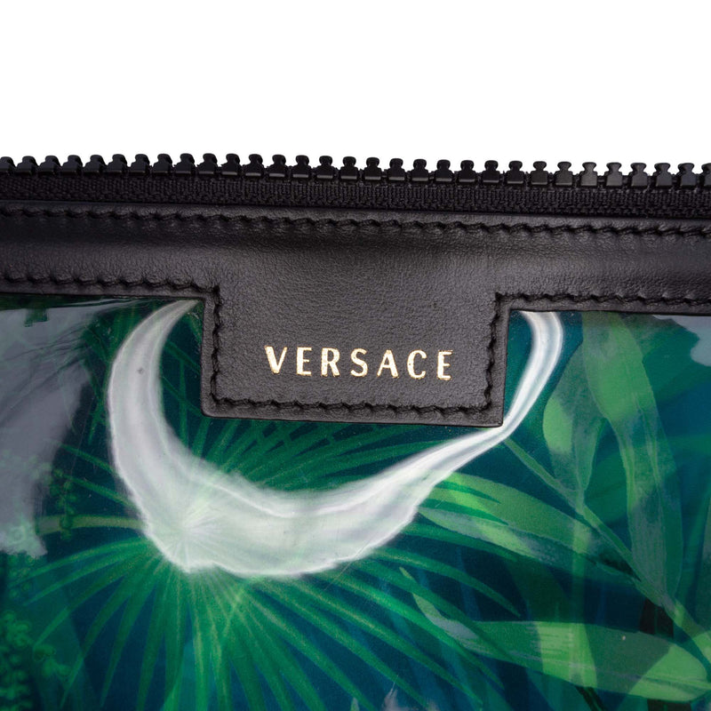 PVC Jungle Print Zipped Clutch - Image 5