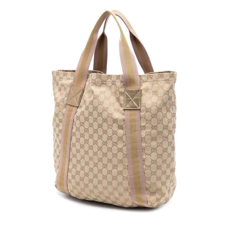 GG Canvas Web Tote - Image 2