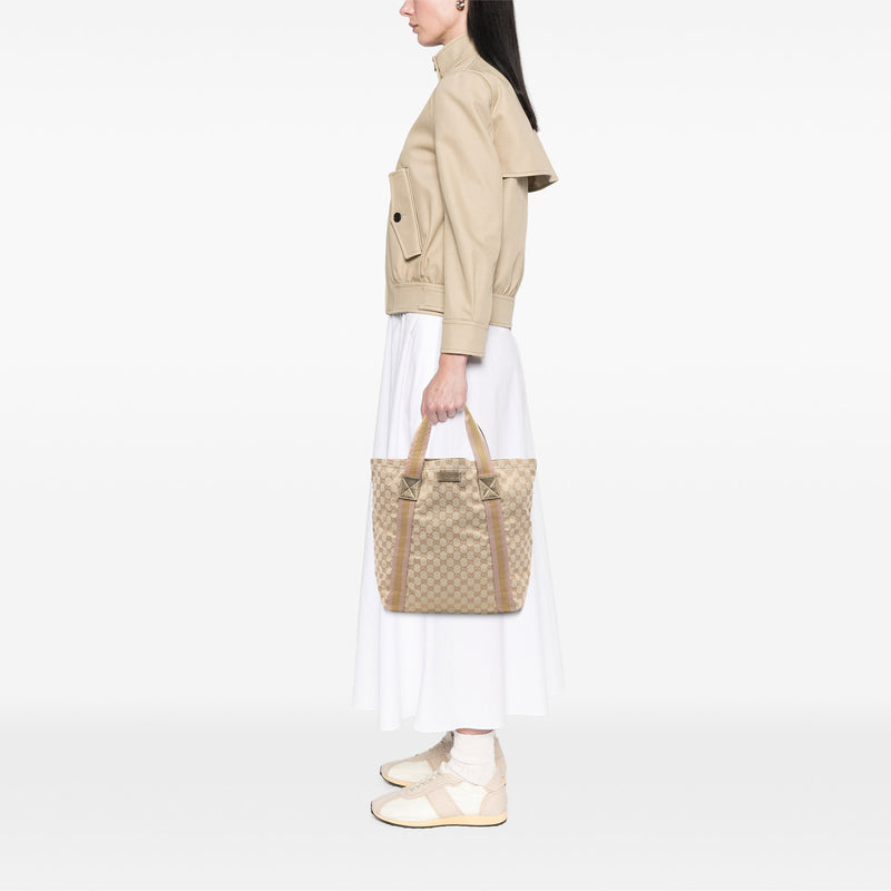 GG Canvas Web Tote - Image 7