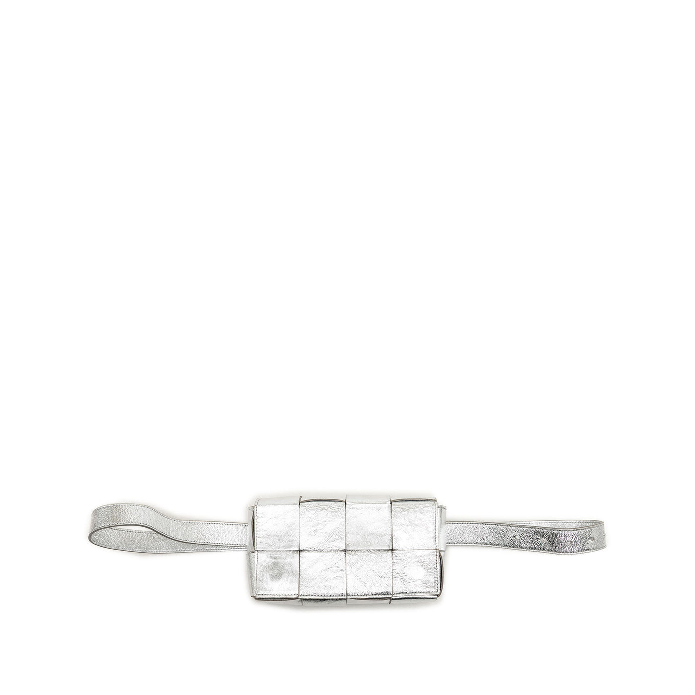 Mini Paper Calfskin Intrecciato Cassette Belt Bag - Image 1