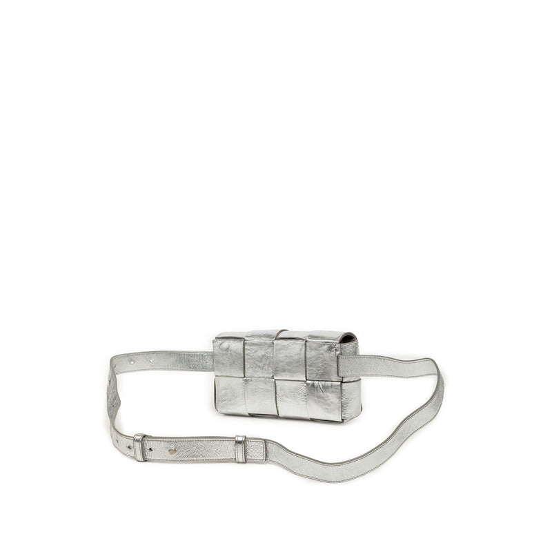 Mini Paper Calfskin Intrecciato Cassette Belt Bag - Image 2