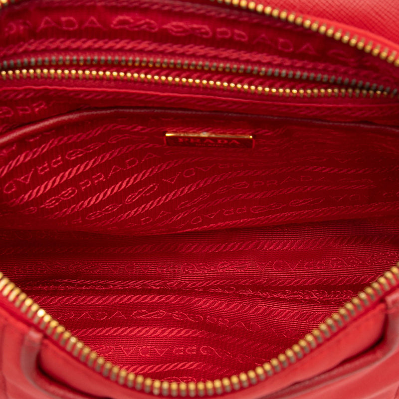 Saffiano Trimmed Tessuto Crossbody - Image 4