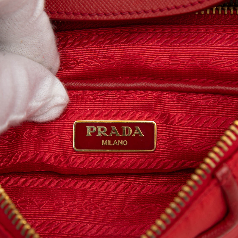 Saffiano Trimmed Tessuto Crossbody - Image 5