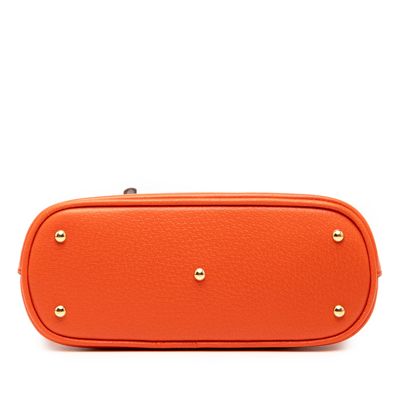 Mini Dollar Calfskin Bamboo Diana Dome Satchel - Image 3