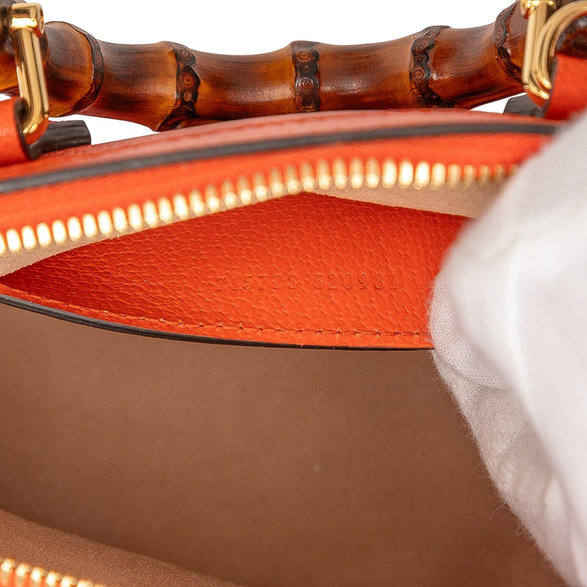 Mini Dollar Calfskin Bamboo Diana Dome Satchel - Image 6