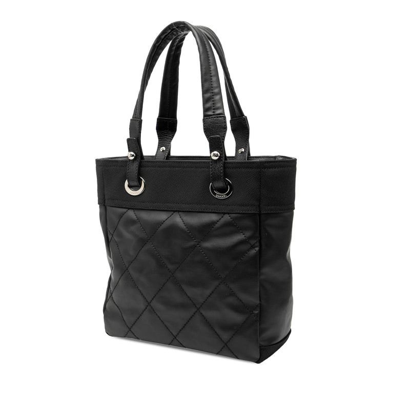 Small Quilted Coated Canvas Paris Biarritz Tote - Image 2