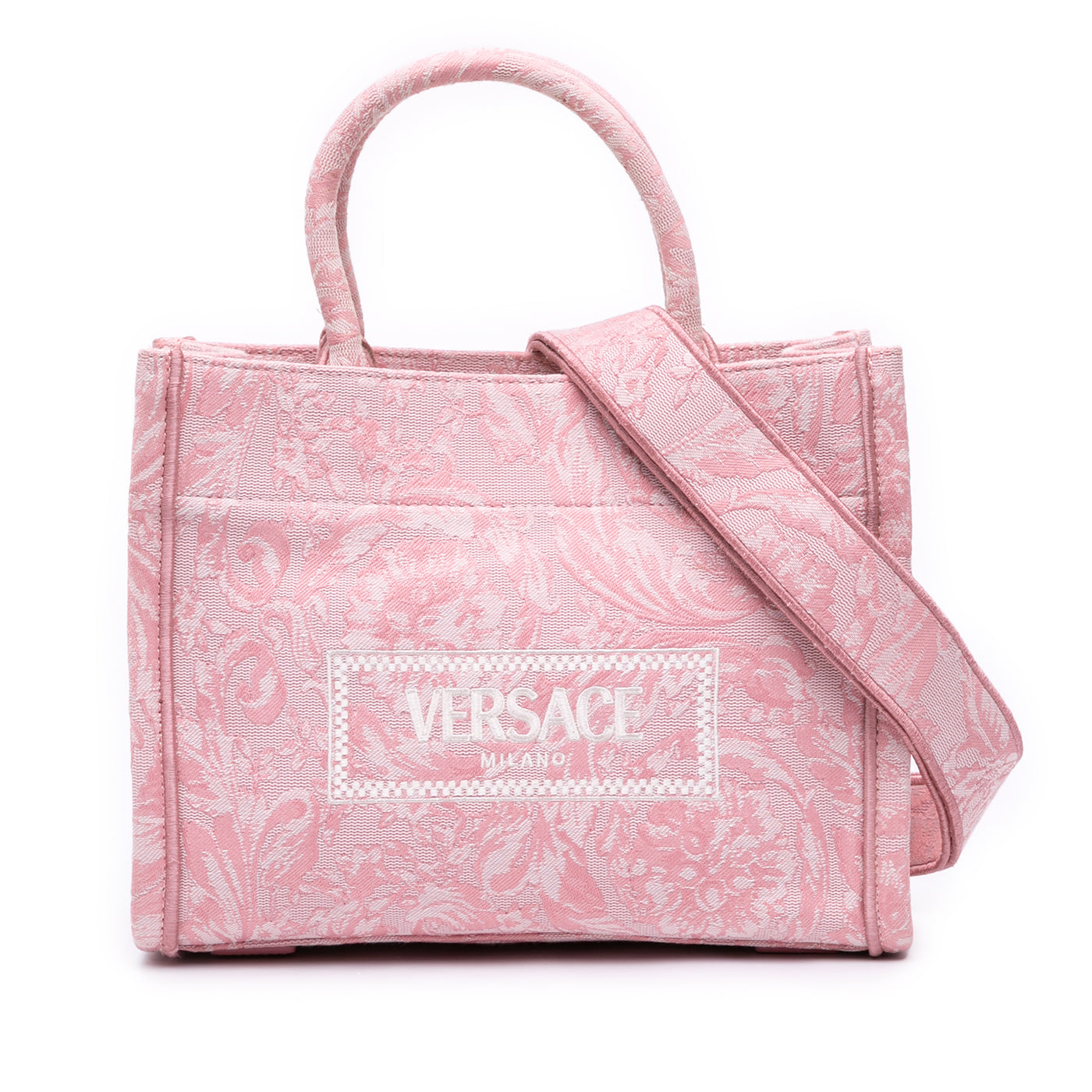 Small Canvas Barocco Athena Tote - Image 1