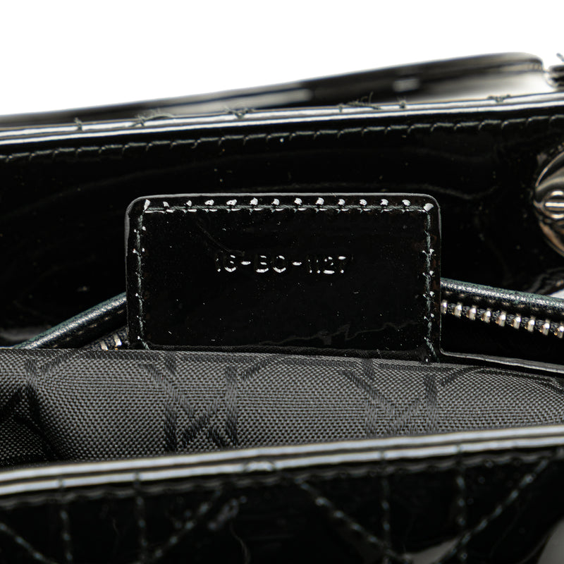 Large Patent Cannage Lady Dior - Image 6