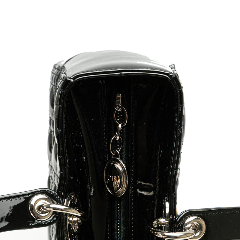 Large Patent Cannage Lady Dior - Image 7