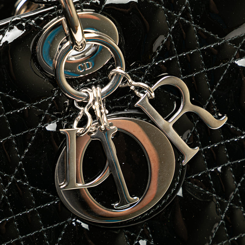Large Patent Cannage Lady Dior - Image 8