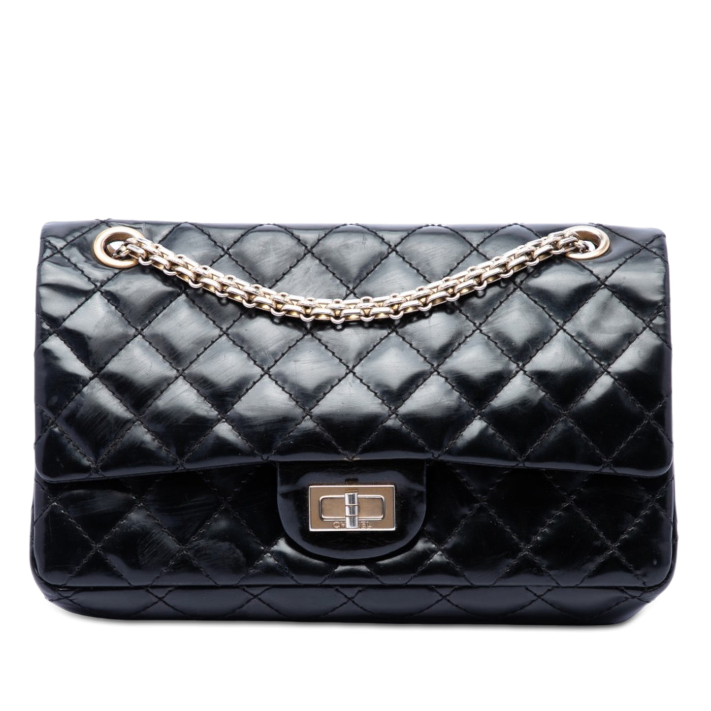 Quilted Glazed Calfskin Reissue 2.55 Accordion Flap 225 - Image 1