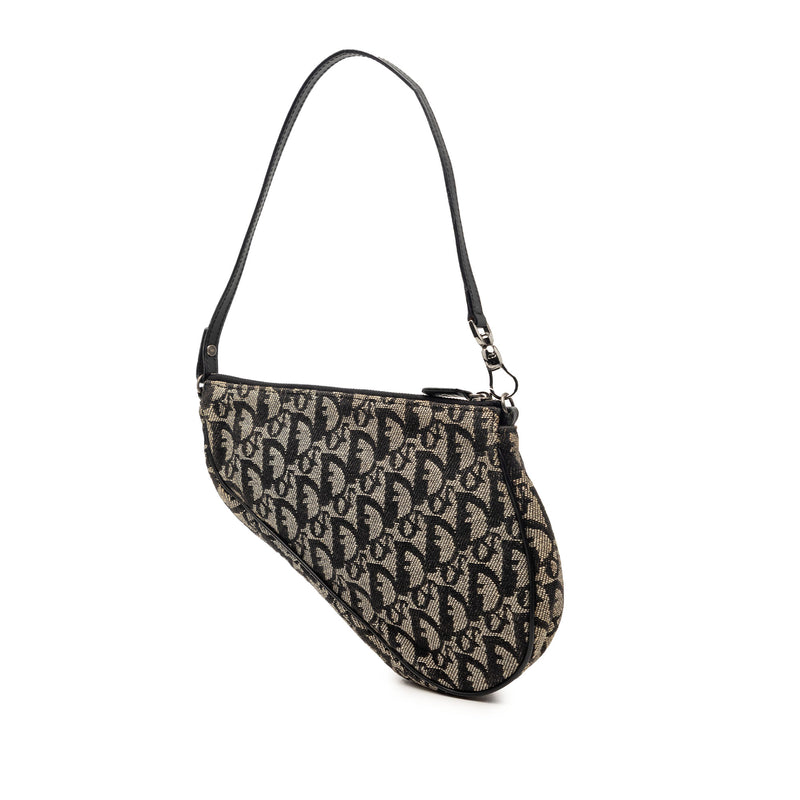 Mini Diorissimo Canvas Saddle Pochette - Image 2