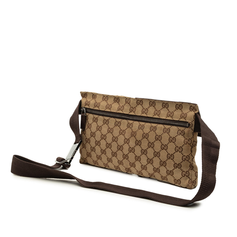 GG Canvas Double Pocket Belt Bag - Image 2
