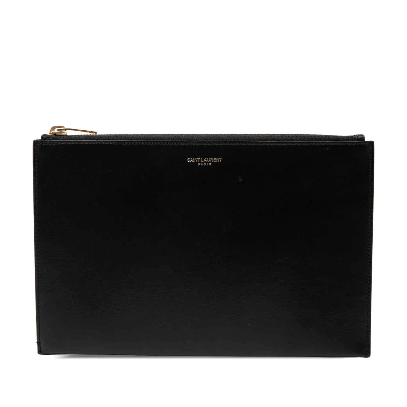 Leather Zip Clutch - Image 1