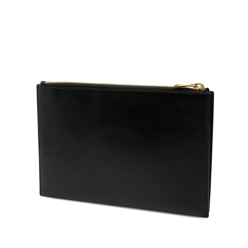 Leather Zip Clutch - Image 2