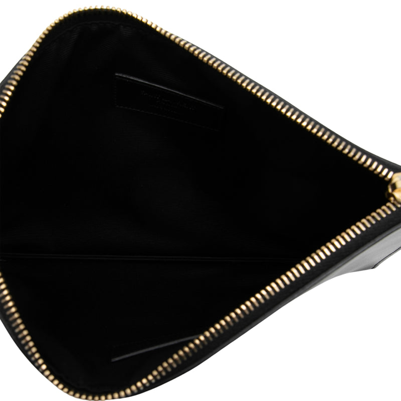 Leather Zip Clutch - Image 4