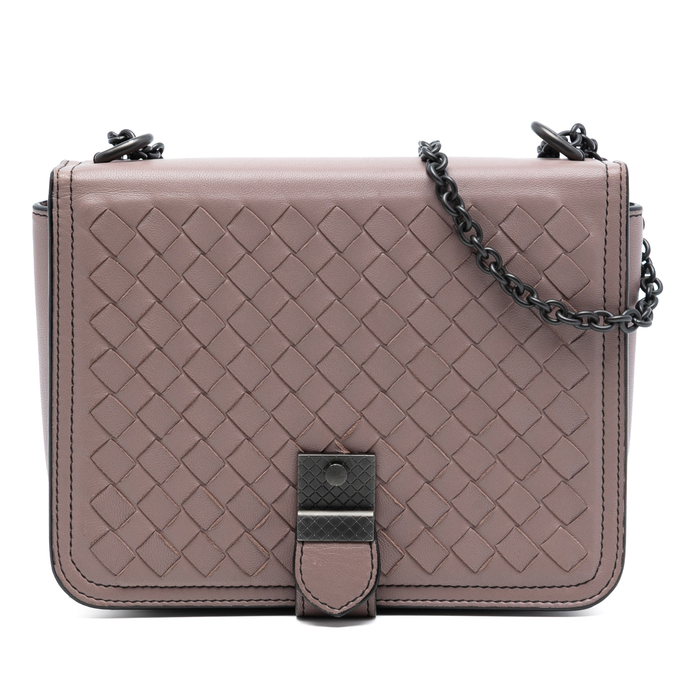 Small Nappa Intrecciato Runway Shoulder Bag - Image 1