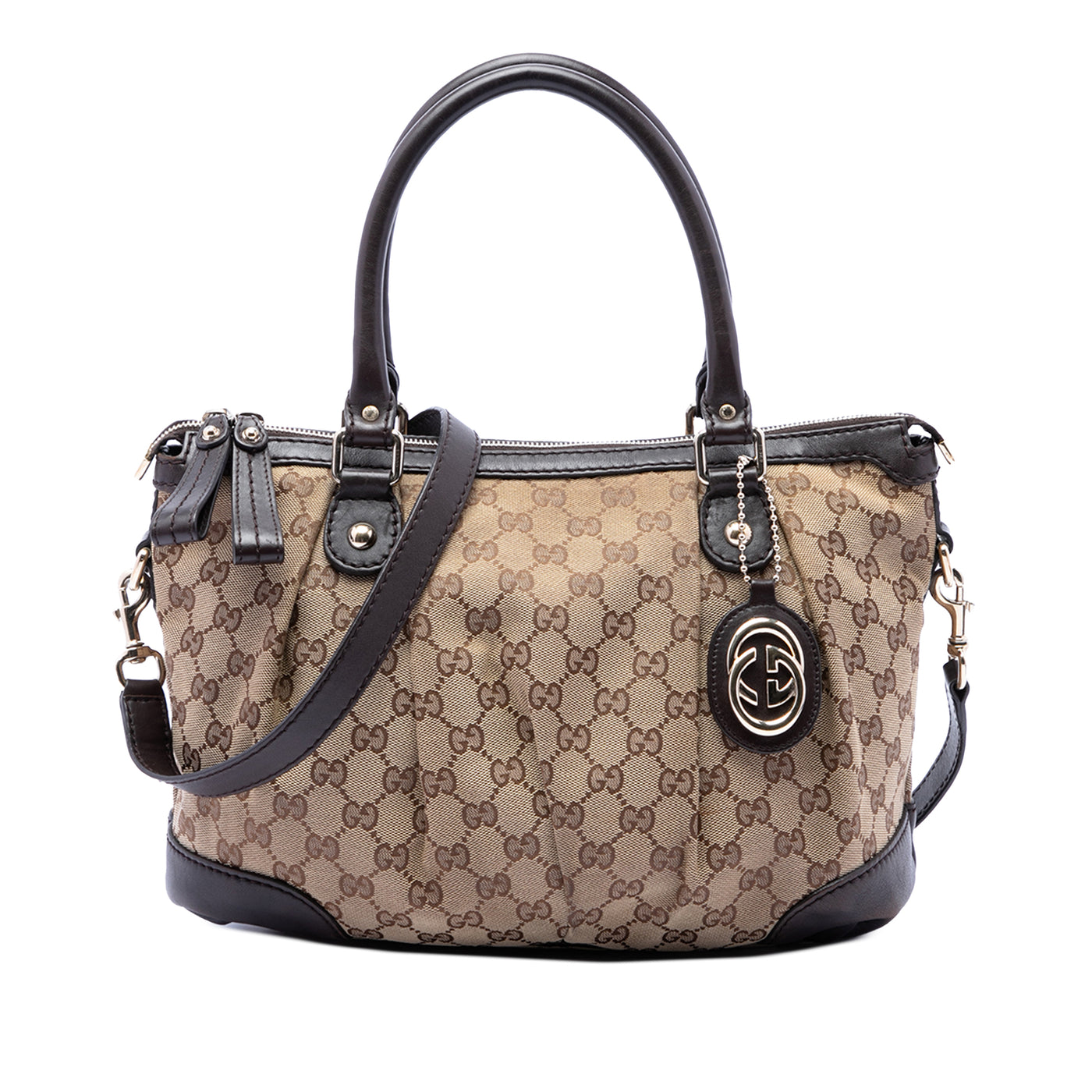 GG Canvas Sukey Satchel - Image 1