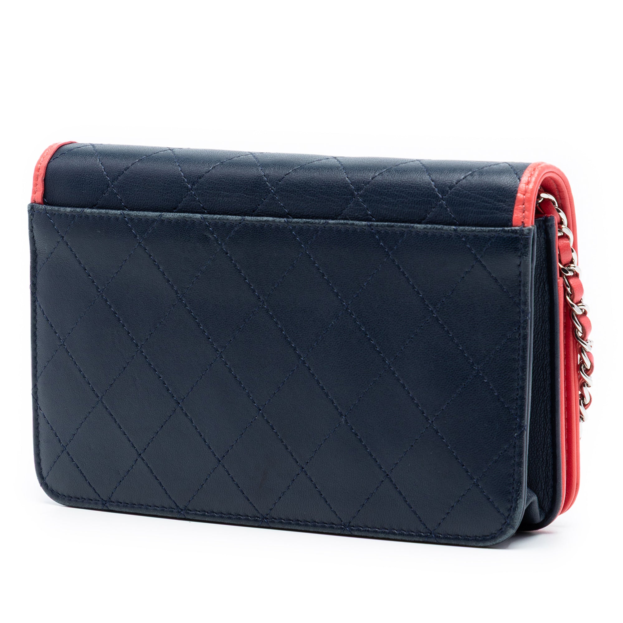 Quilted Lambskin Color Pop CC Wallet on Chain - Image 2