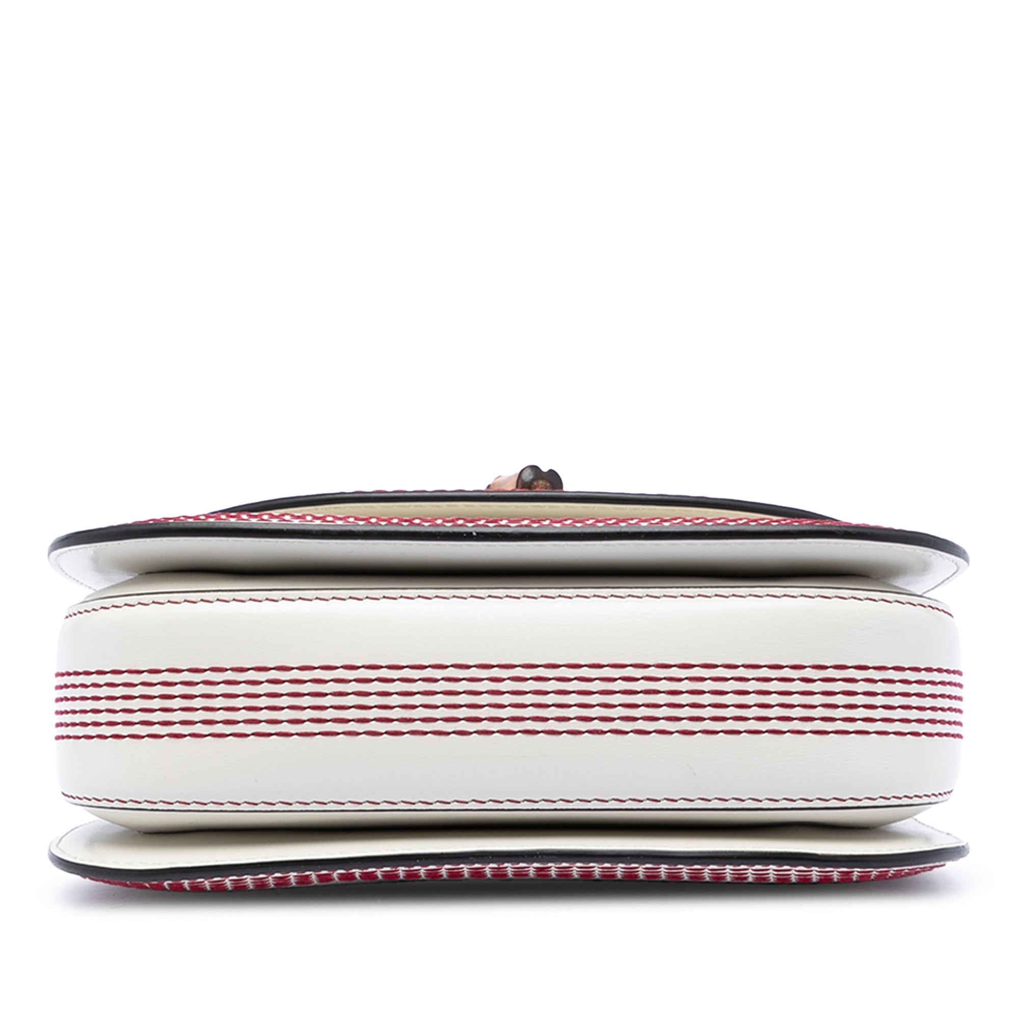 Small Calfskin Stitched Bamboo 1947 Top Handle Bag - Image 3