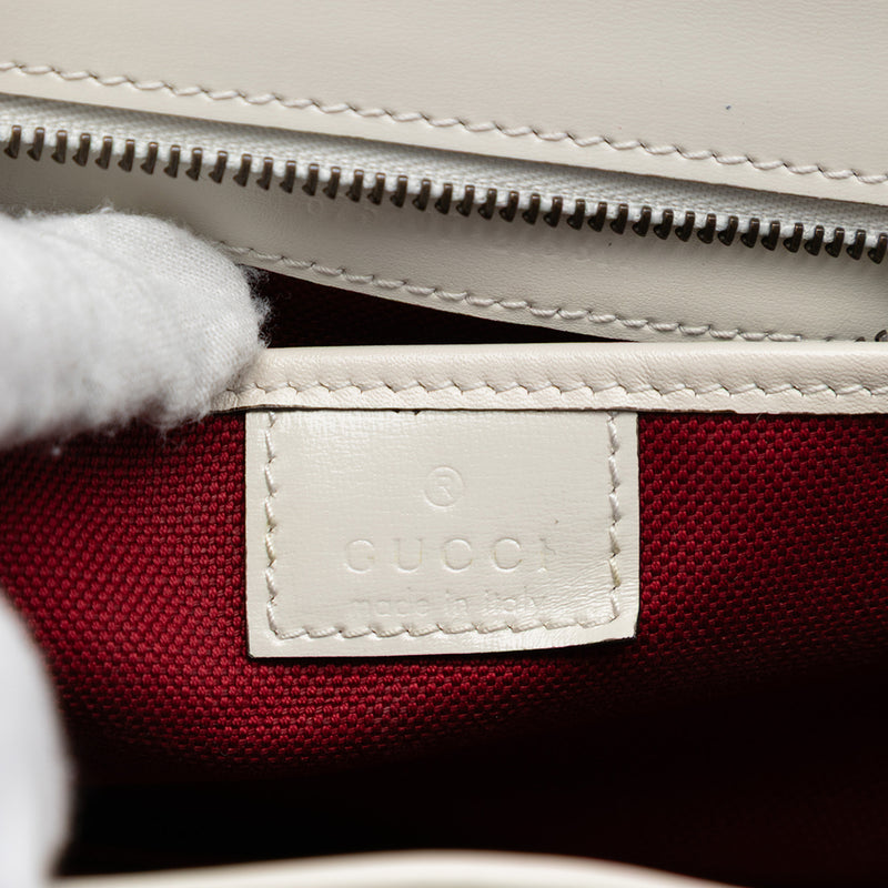 Small Calfskin Stitched Bamboo 1947 Top Handle Bag - Image 5