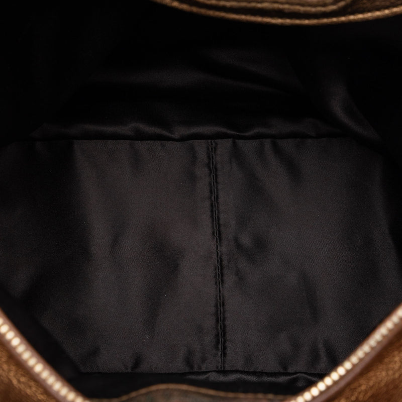 Metallic Calfskin Muse Satchel - Image 4