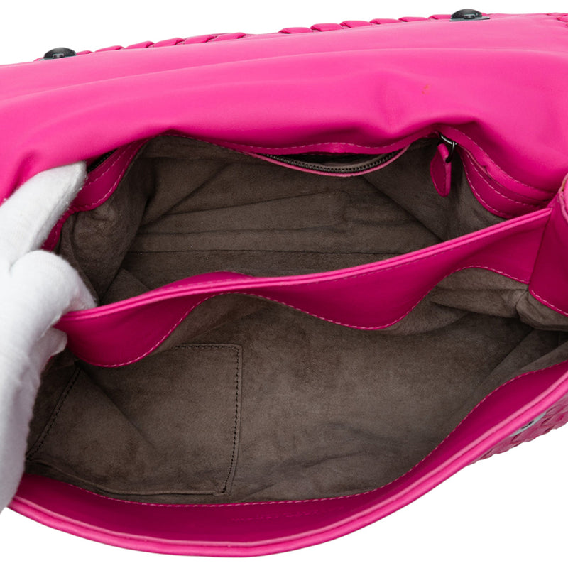 Medium Nappa Intrecciato Olimpia Shoulder Bag - Image 4