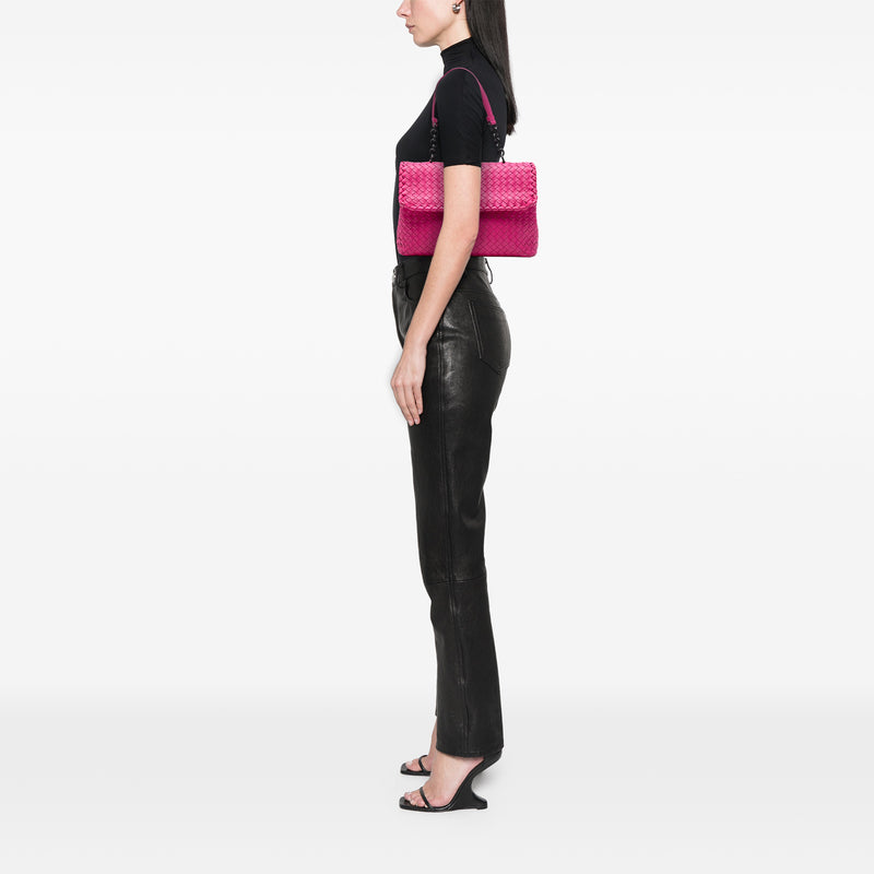 Medium Nappa Intrecciato Olimpia Shoulder Bag - Image 7