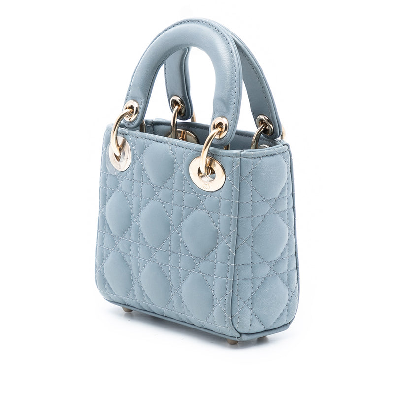 Micro Lambskin Cannage Lady Dior - Image 2
