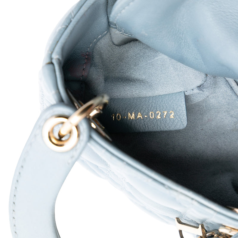 Micro Lambskin Cannage Lady Dior - Image 5