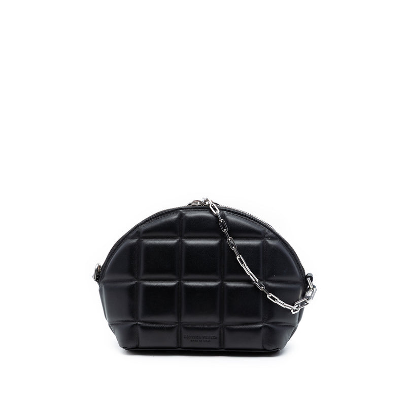 Mini Padded Nappa Half Moon Chain Crossbody