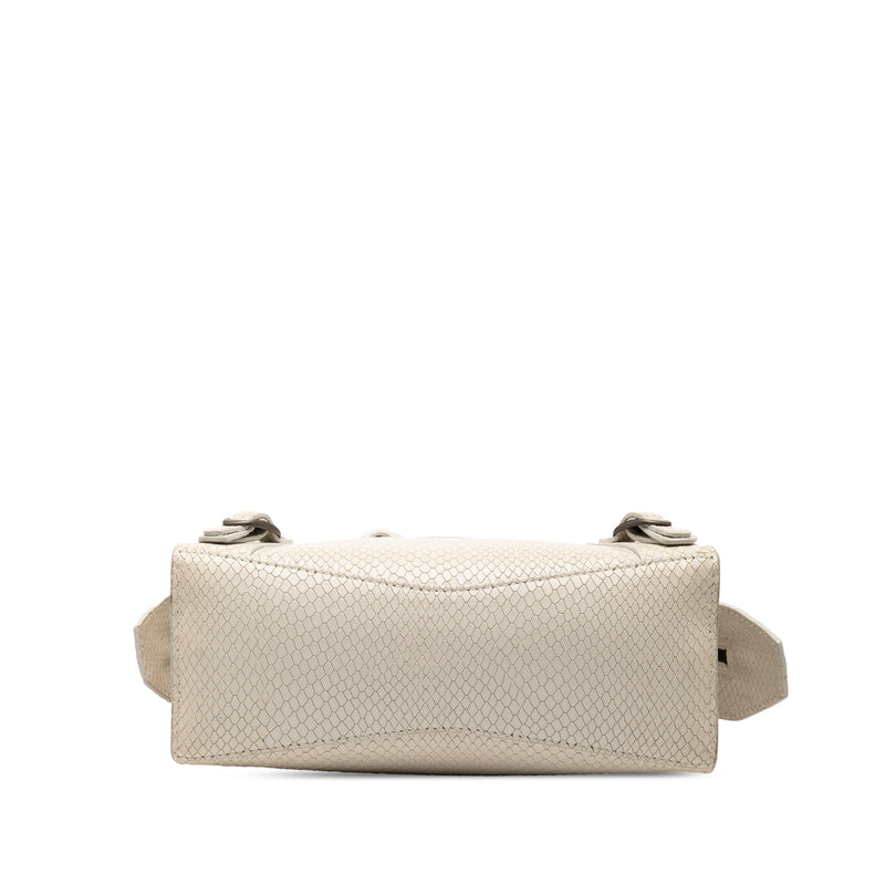 Mini Python Embossed Calfskin Neo Classic City Satchel - Image 3