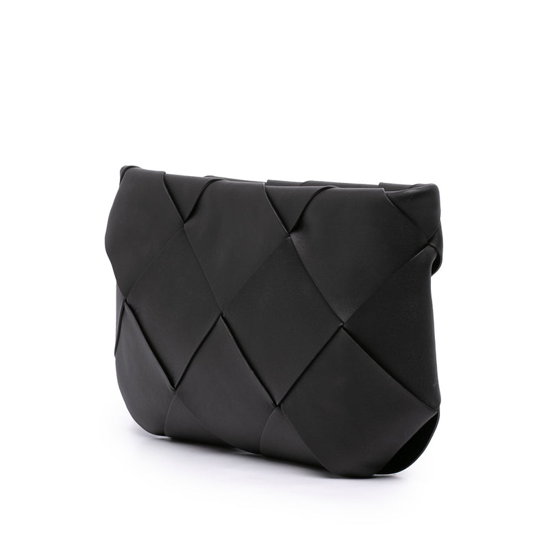Maxi Intrecciato Leather Clutch - Image 2