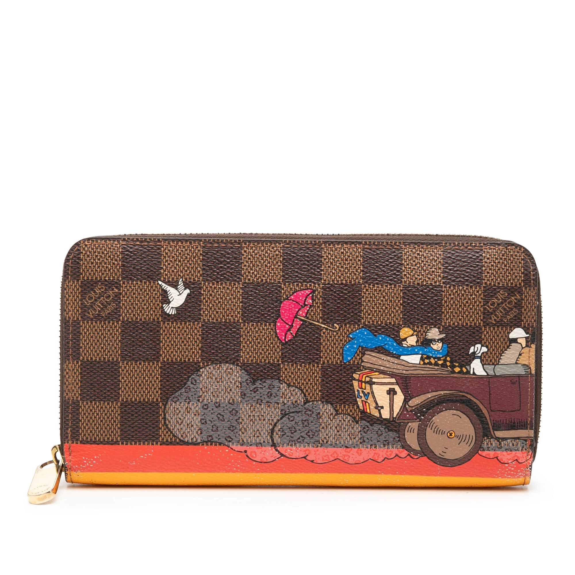 Damier Ebene Evasion Illustre Zippy Wallet - Image 1