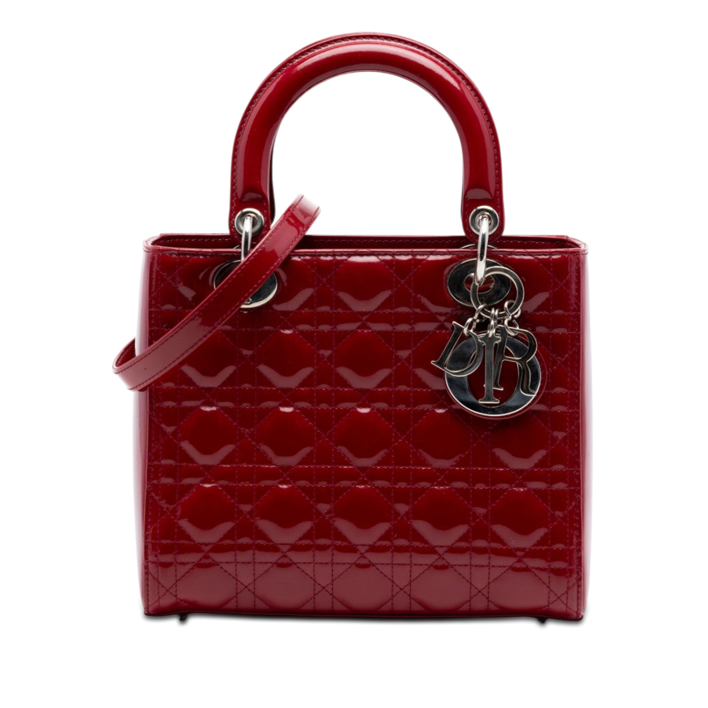 Medium Patent Cannage Lady Dior - Image 1