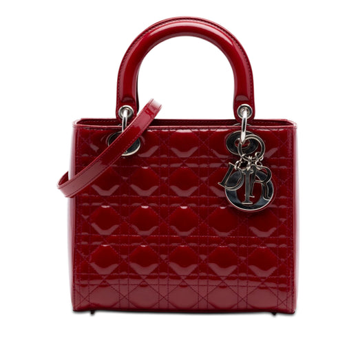 Medium Patent Cannage Lady Dior - Image 1