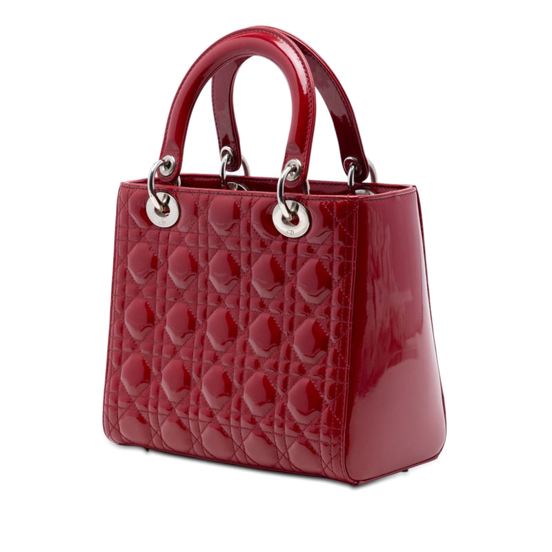 Medium Patent Cannage Lady Dior - Image 2