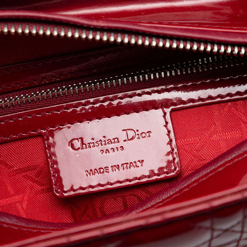 Medium Patent Cannage Lady Dior - Image 5