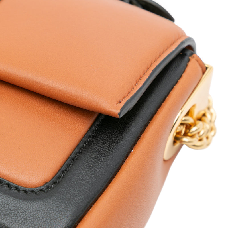 Mini Bicolor Nappa Apolo Chain Baguette Shoulder Bag - Image 7