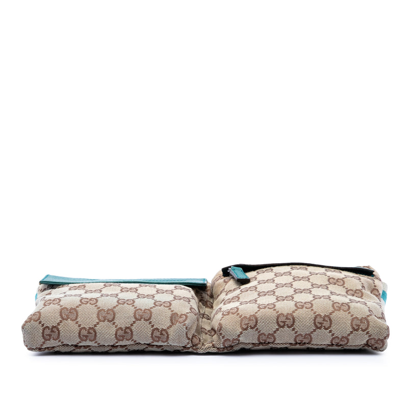 GG Canvas Web Double Pocket Belt Bag - Image 3